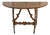 17th Century Italian Baroque Period Walnut Demilune Table with Carved Lyre Base For Sale