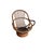 Mid-Century Modern Organic Bentwood Rattan Swivel Tub Chair For Sale - Image 6 of 18