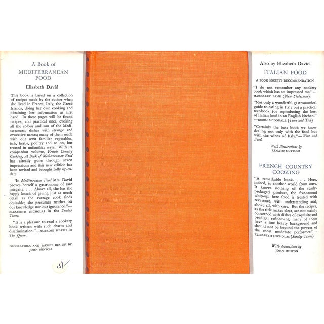 Paper "A Book of Mediterranean Food" 1958 David, Elizabeth For Sale - Image 7 of 9