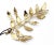 Contemporary Dolce &Gabbana Brand New Gold Leaf Silver Pink Crystal Large Brooch For Sale - Image 3 of 3
