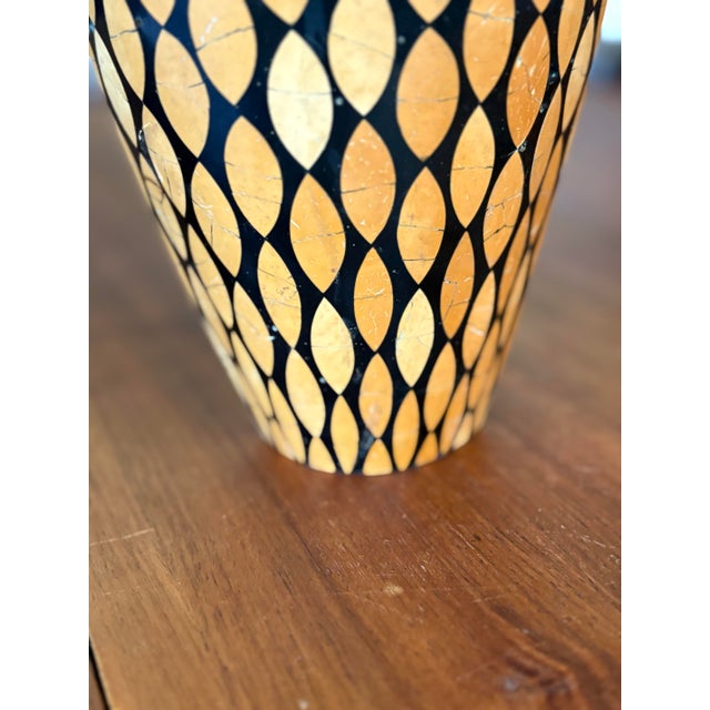 R&y Augousti Coconut Shell Marquetry Vase — Sculptural Ovoid, Paris For Sale In San Francisco - Image 6 of 8