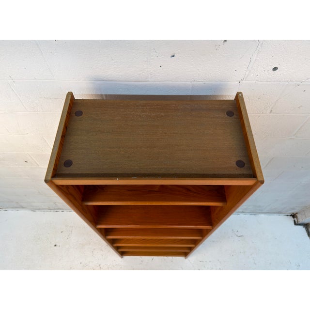 Mid-Century Modern Danish Teak Bookcase For Sale - Image 4 of 9