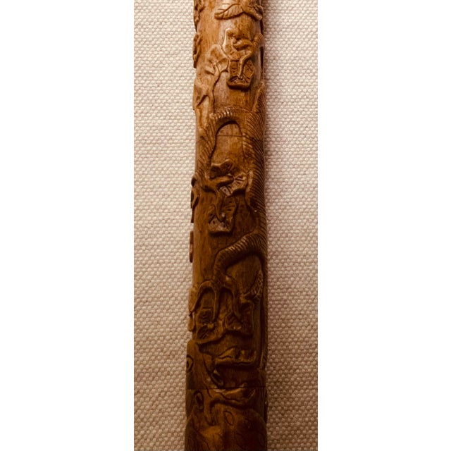 Early 20th Century Chinese Carved Bone Calligraphy Brush - A Diplomat's Treasure For Sale - Image 12 of 18