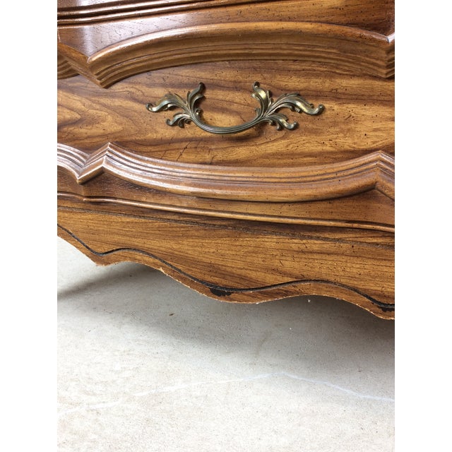 Mid Century French Provincial Style Highboy Dresser With Five Drawers For Sale - Image 17 of 18