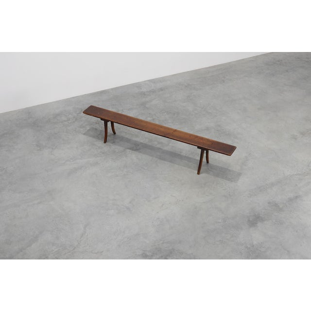 Large 19th Century Wabi Sabi Wooden Bench, Japan For Sale - Image 6 of 11