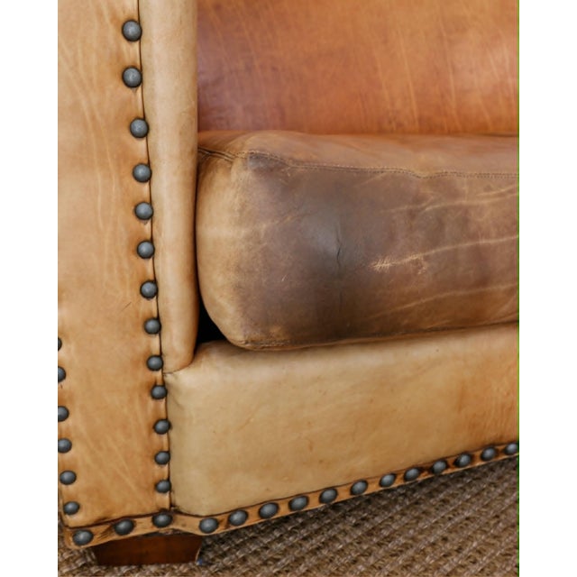 Vintage Ralph Lauren Leather Sofa by Henredon For Sale - Image 10 of 16