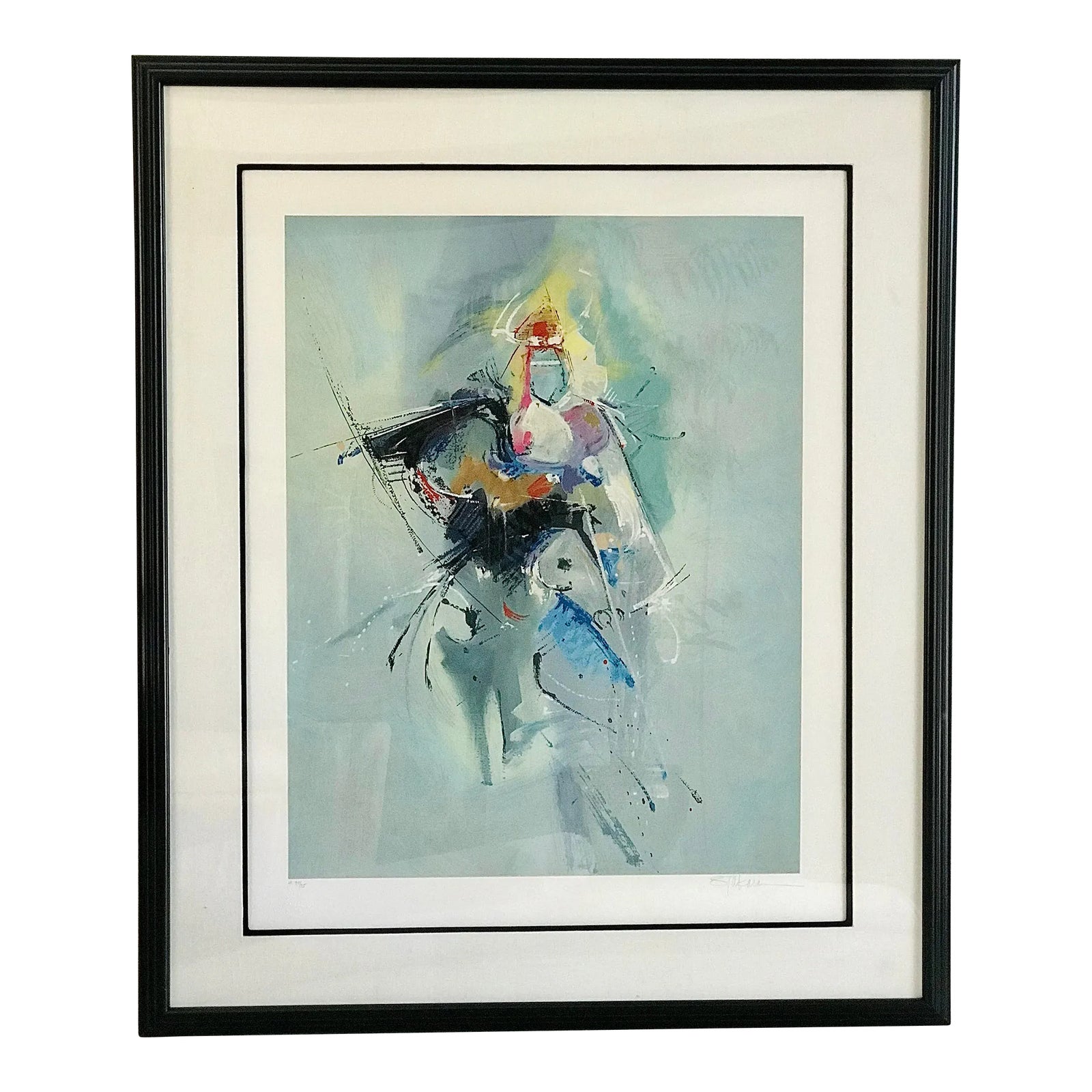 SAMURAI by レシェック ガチュコフスキ 絵画 1988 Seikichi Takara Serigraph “Samurai”, Framed | Chairish