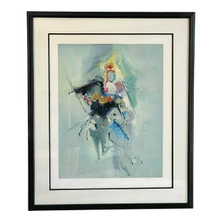 1988 Seikichi Takara Serigraph “Samurai”, Framed For Sale