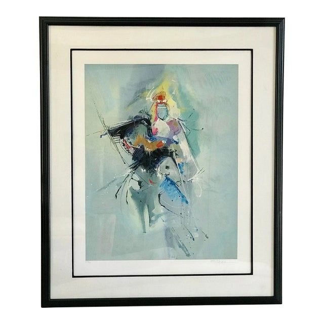 SAMURAI by レシェック ガチュコフスキ 絵画 1988 Seikichi Takara Serigraph “Samurai”, Framed | Chairish