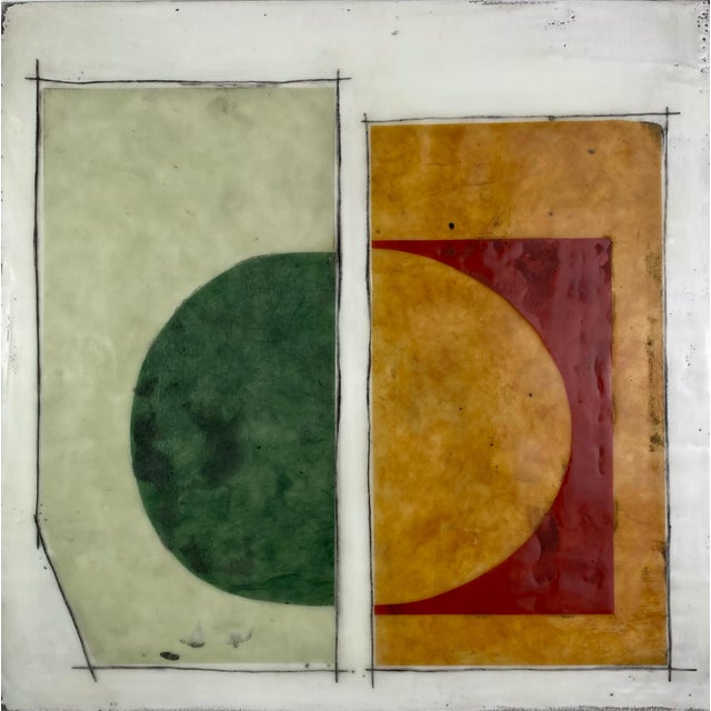 Large Encaustic Installation by Gina Cochran - "Hello and Welcome!" - 25 Panels For Sale - Image 6 of 18