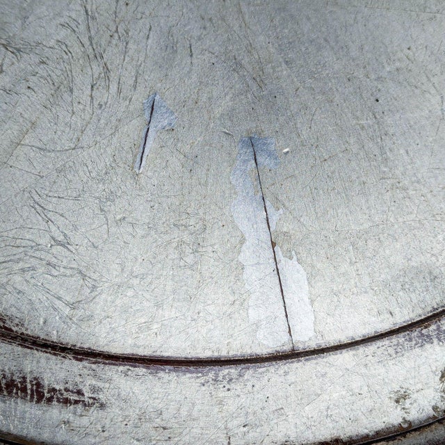 Vintage Silver Antiqued Side Table For Sale In San Francisco - Image 6 of 6