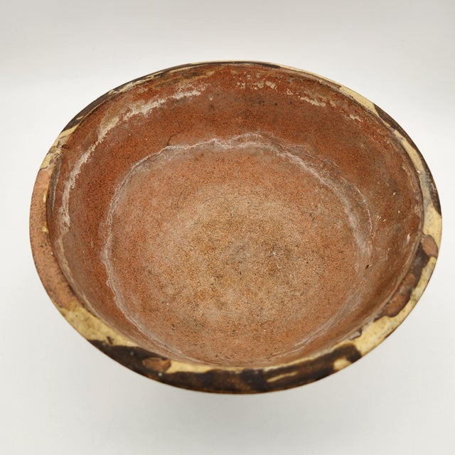 Studio Pottery Vintage Studio Pottery Creasey Style Drip Glaze Bowl For Sale - Image 4 of 11