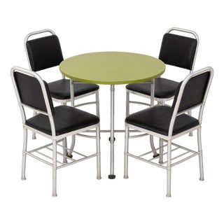 Warren McArthur Art Deco Table & Chairs, Ca. 1933 For Sale