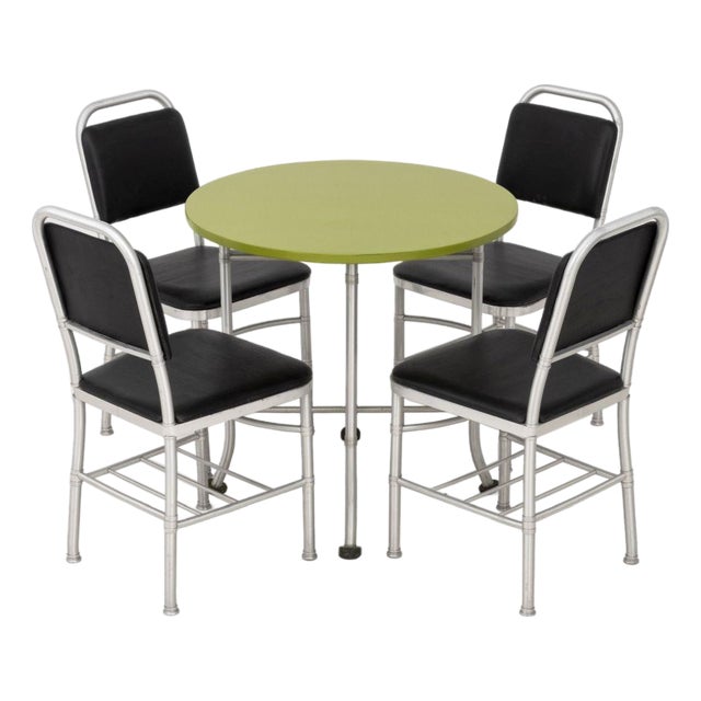 Warren McArthur Art Deco Table & Chairs, Ca. 1933 For Sale