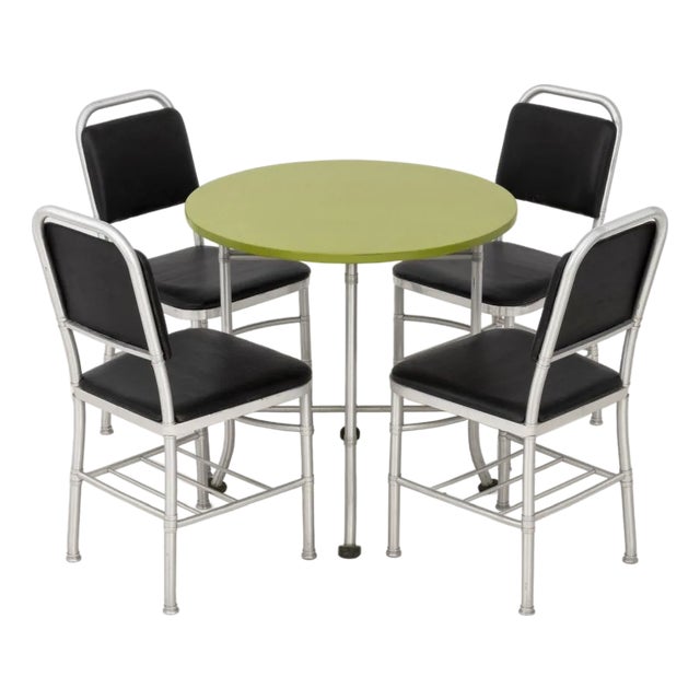 Warren McArthur Art Deco Table and Chairs, Circa 1933 For Sale