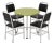 Warren McArthur Art Deco Table and Chairs, Circa 1933 For Sale