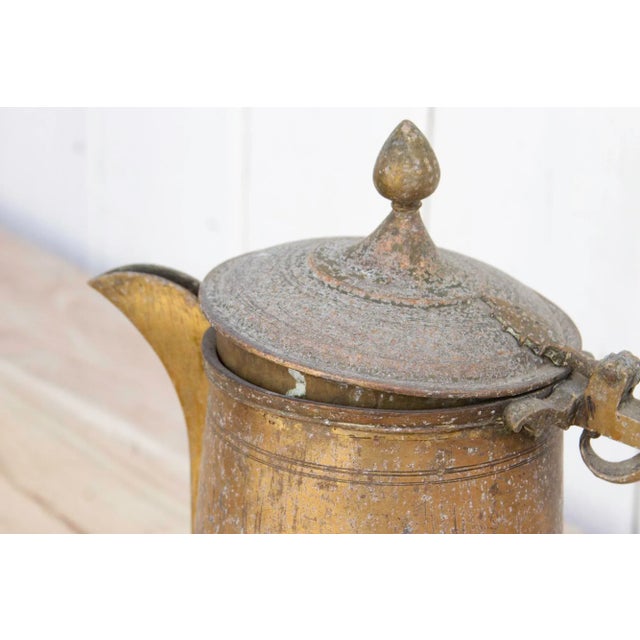 Antique English Brass Kettle For Sale - Image 4 of 9