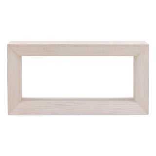 Whitewashed Pine Open Console Table For Sale