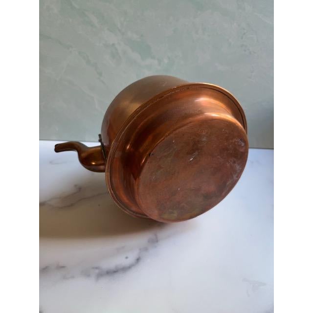 1920s Knut Eriksson Copper Teapot Water Kettle For Sale - Image 4 of 4