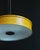 1960s Circular Yellow Lacquered Metal 2-Light Pendant in the style of Jacques Biny, 1960s For Sale - Image 5 of 8