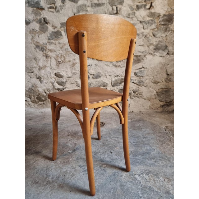 Vintage French Bentwood Bistro Chairs from Luterma, 1950s-1970s, Set of 6 For Sale - Image 11 of 18