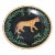 Late 20th Century Wild Raymond Waites Safari Tiger Decorated Display Plate Platter For Sale