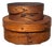 Pair Antique Shaker-Style Bentwood Boxes, Oval & Round, 19th–Early 20th Century For Sale