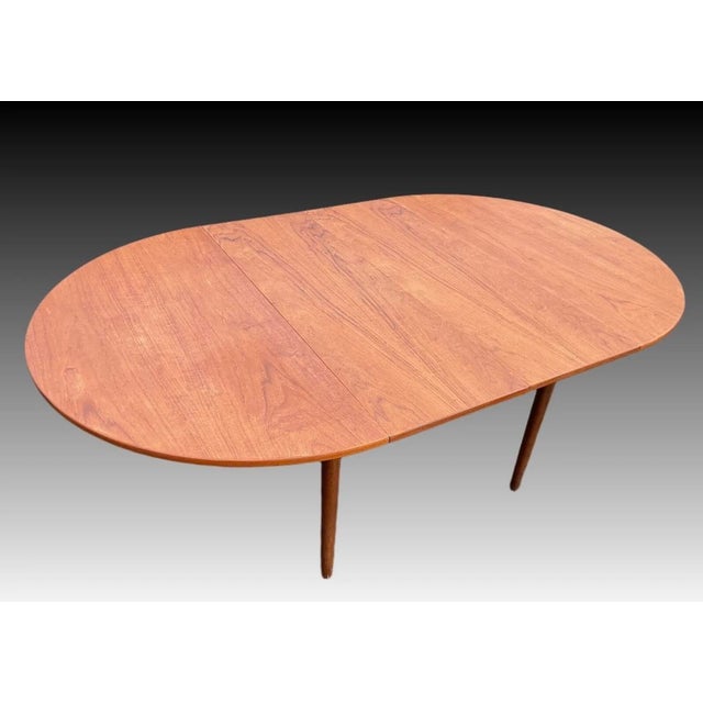 Danish Extendable Dining Table by W. J. Clausen for Brande Mobelfabrik For Sale - Image 4 of 18