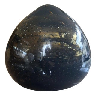 Whitefriars Pattern Controlled Bubble Glass Doorstop For Sale