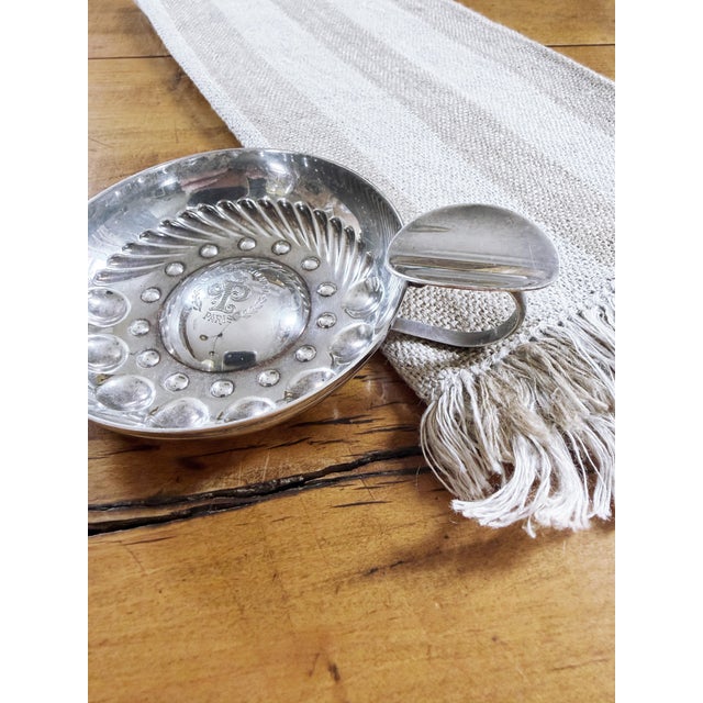 Metal 1960s Christofle Silver Wine Tasting Cup From Intercontinental Hotel Paris For Sale - Image 7 of 8