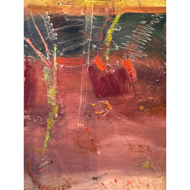 Contemporary Abstract Modern Framed Painting by Barbara Wagner For Sale - Image 3 of 7