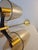 1970s French Space Age Amber Glass & Brass Chandelier Set by Michel Dumas - a Pair For Sale - Image 10 of 15