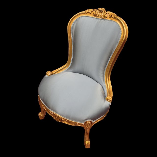 Modern Louis XV French Style Accent Chairs A Pair Chairish
