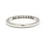 Modern Thin .10ctw Diamond Platinum Band Ring, Ring Size 5.5, Platinum For Sale - Image 3 of 6