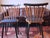 Mid-Century Dining Chairs with Splayed Legs and Navy Blue Seats, Set of 4 For Sale - Image 5 of 12