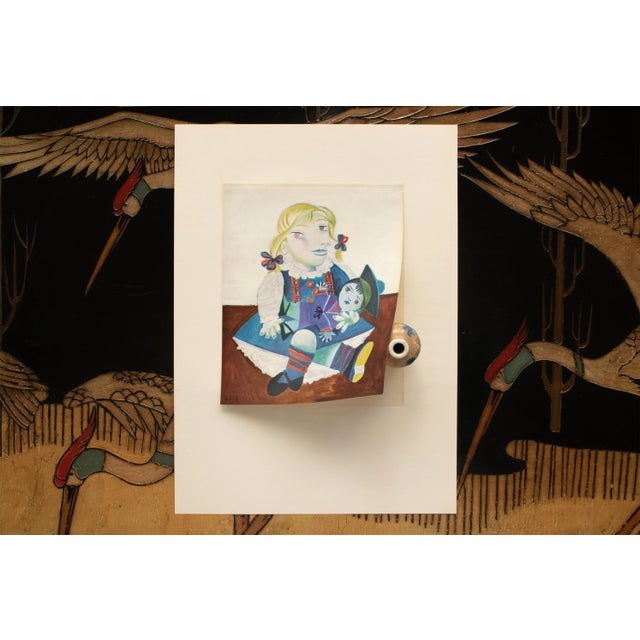 1960s 1960s After Pablo Picasso "Maya With a Doll", Cubist Full-Color Print For Sale - Image 5 of 7