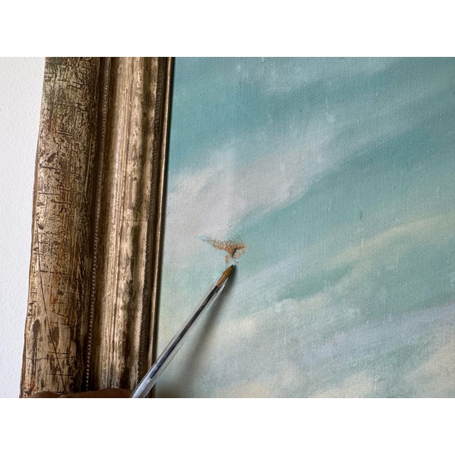 1937 Emilie Antoine Verpilleux (Belgian / British, 1888–1964) Oil Portrait on Cate Gilt Frame/ Sold For Sale - Image 9 of 12