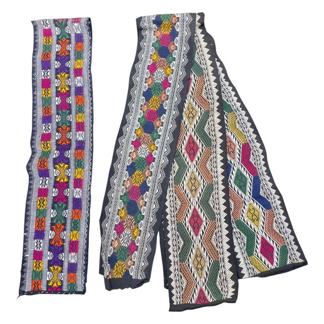 Laos Hand-Woven Textiles, 4 Total For Sale