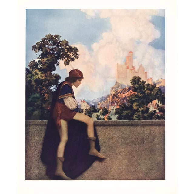 Original lithograph (offset) by Maxfield Parrish from "Knave of Hearts" published in 1925 by Charles Scribner's Sons. This...