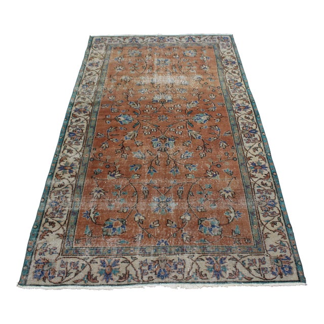 Vintage Turkish Area Rug - 53"x92" For Sale