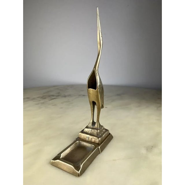 Metal Brass Flamingo Ashtray or Pot Holder, Italy, 1960s For Sale - Image 7 of 11