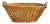 Antique French Provincial Handwoven Wicker Gathering or Laundry Basket 29” Wide For Sale