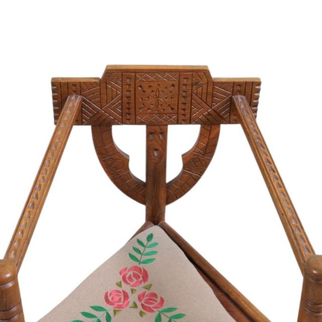 Carved Monk Chairs, Sweden, 1920s, Set of 2 For Sale - Image 3 of 5