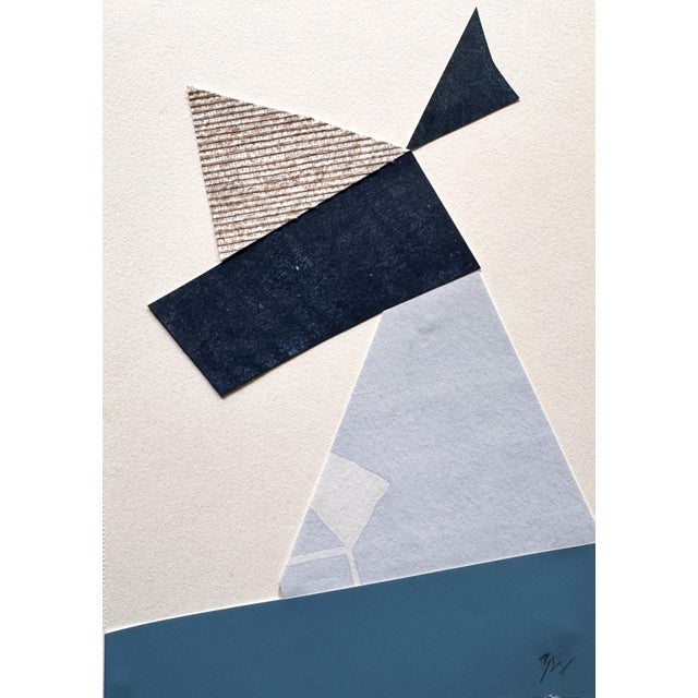 Abstract "Rhythm Replaces Reason 6" Original Mixed-Media Collage on Paper by Zac Woodiel For Sale - Image 3 of 9