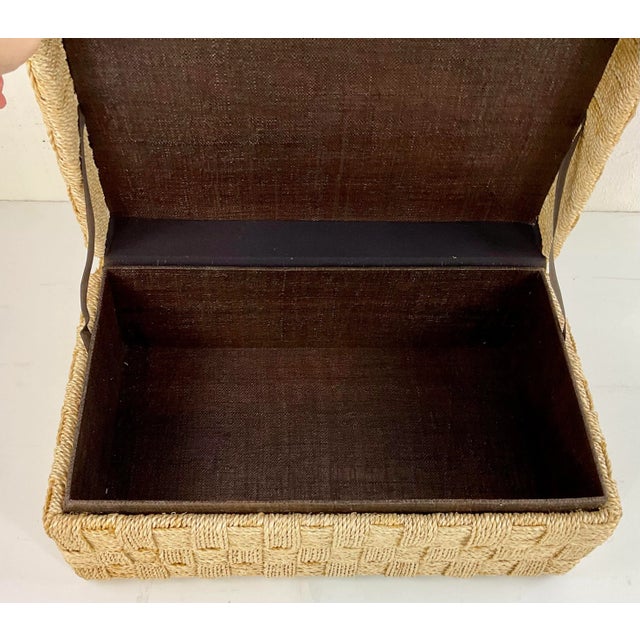 Made Goods Made Goods Organic Modern Large Natural Abaca Lilou Box For Sale - Image 4 of 5