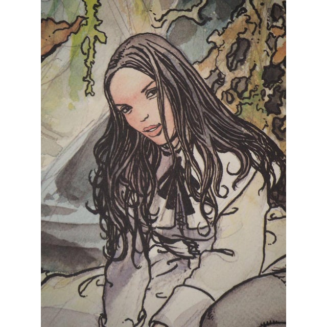 Milo Manara, Young Woman and Voyeuristic Mind, 1987, Lithograph For Sale - Image 5 of 6