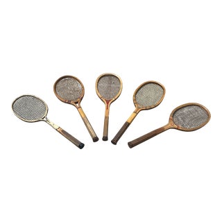 Vintage 1960s Tennis Rackets - Set of 5 For Sale