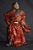 Vintage Chinese Shiwan Pottery Guan Yu Statue Oxblood Glazed Ceramic Guan Gong For Sale - Image 13 of 18