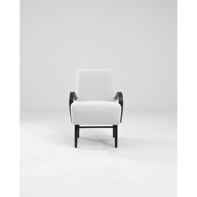 Mid 20th Century 1960s Czech Upholstered Armchair For Sale - Image 5 of 12