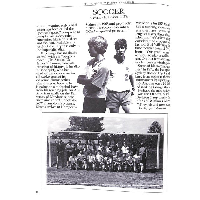 "The Official Preppy Yearbook Hampden-Sydney College Kaleidoscope" 1981 Birnbach, Lisa [Edited By] For Sale - Image 12 of 18